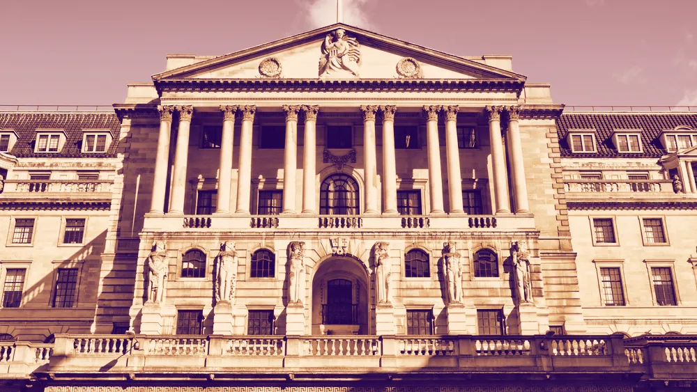 The Bank of England. Image: Shutterstock.