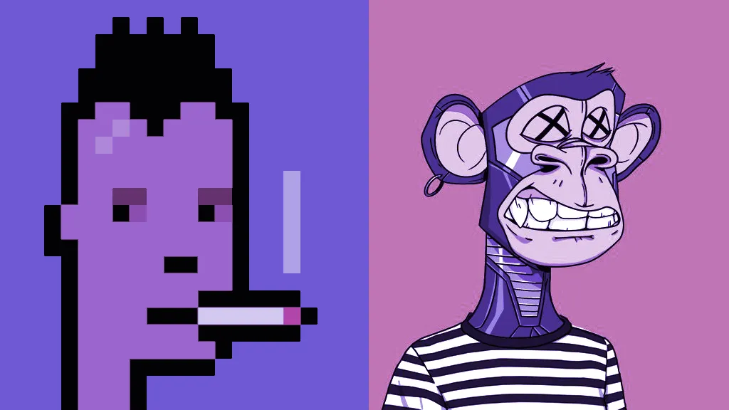 CryptoPunks and Bored Apes are among the most popular NFT collections around. Image: CryptoPunks/Bored Apes Yacht Club