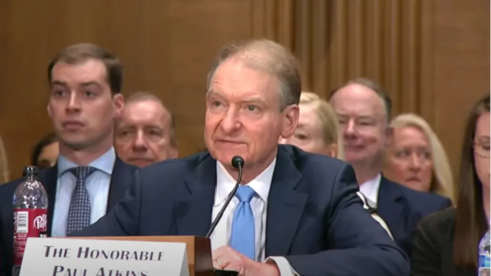 SEC Chair Paul Atkins. Image: Senate Banking Committee