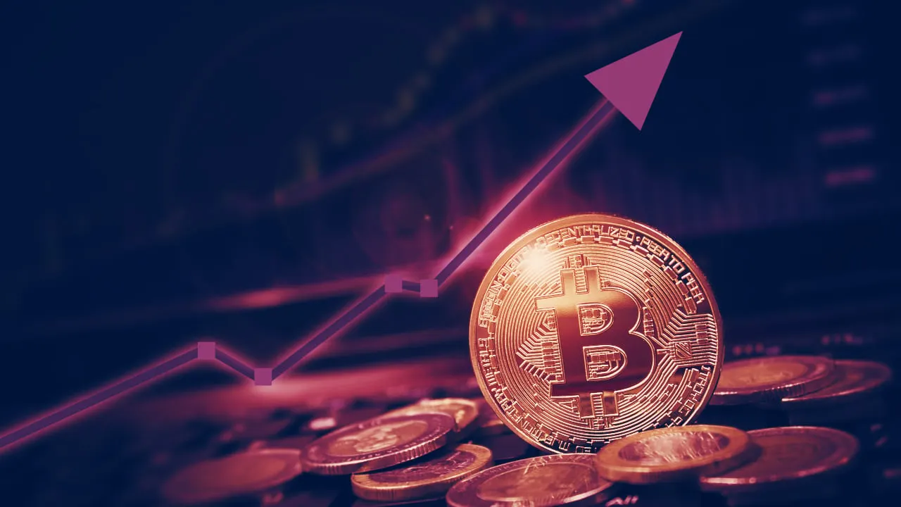 El precio de Bitcoin está subiendo. Imagen: Shutterstock