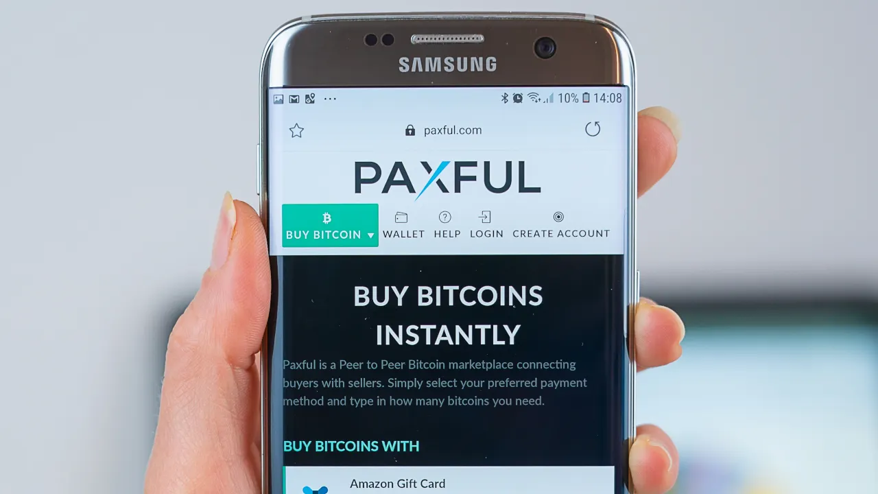 Paxful is a peer-to-peer cryptocurrency marketplace. Image: Shutterstock