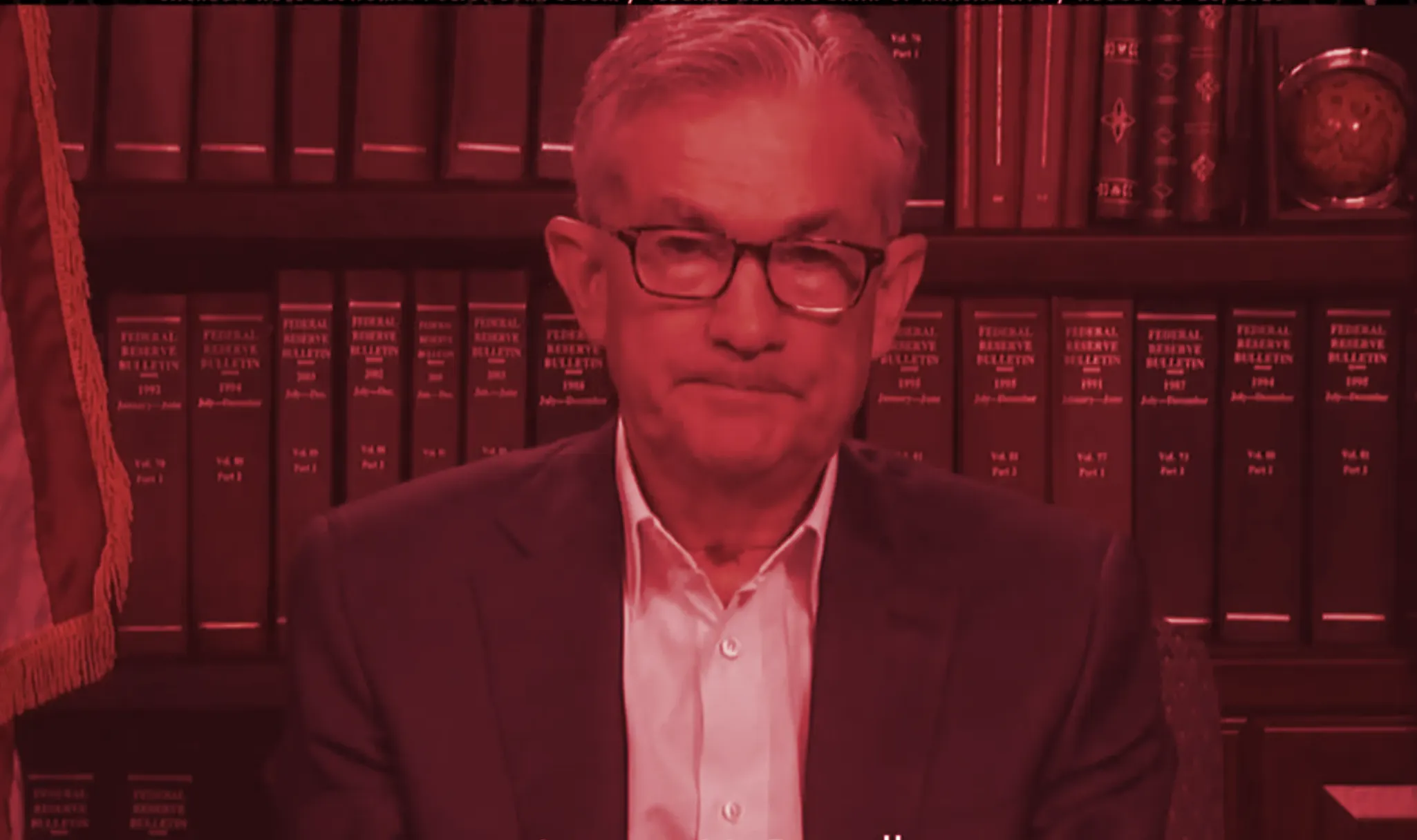 Fed Chair Jerome Powell speaking at Jackson Hole. Image: YouTube