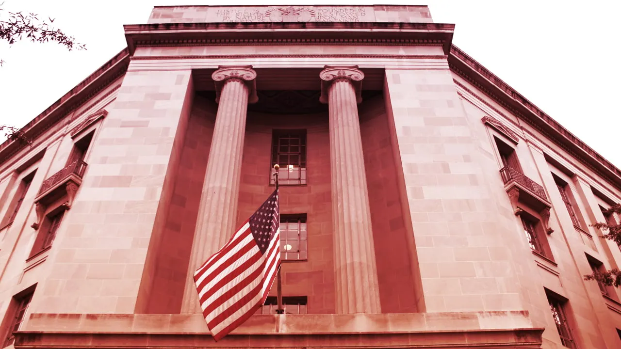 US Department of Justice. Image: Shutterstock