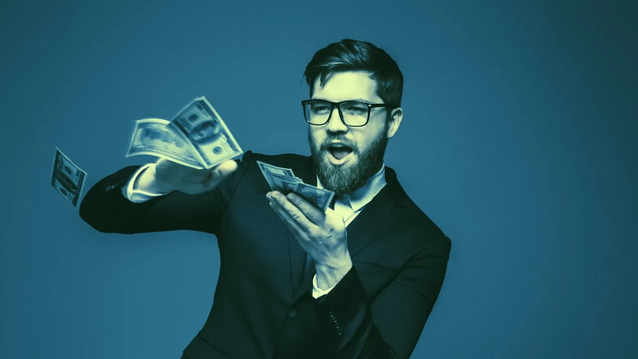 A very happy young crypto entrepreneur. Image: Shutterstock