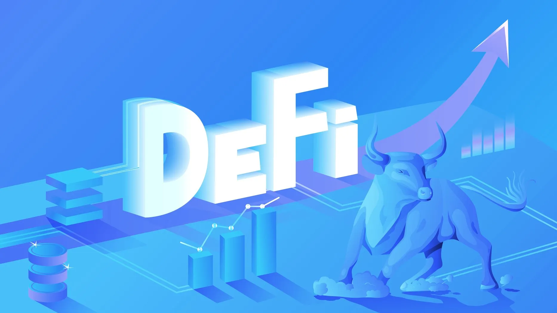 Defi bull. Image: Shutterstock