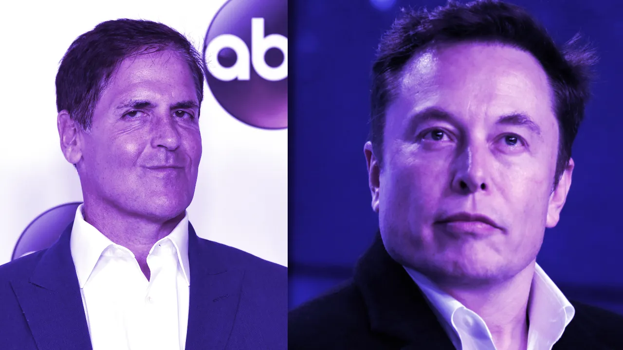 Mark Cuban y Elon Musk son destacados impulsores de Dogecoin. Imágenes: Shutterstock
