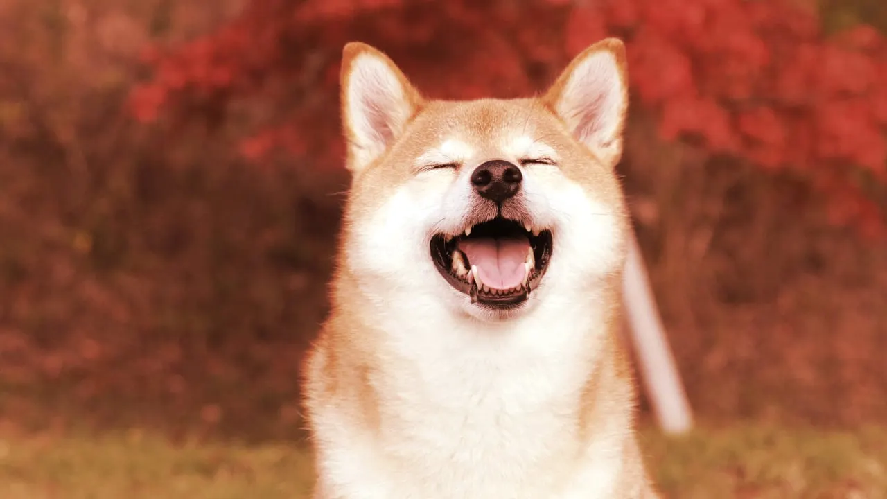 Dog-themed meme coins like Dogecoin, Shiba Inu and DOG are seeing a boost. Image: Shutterstock