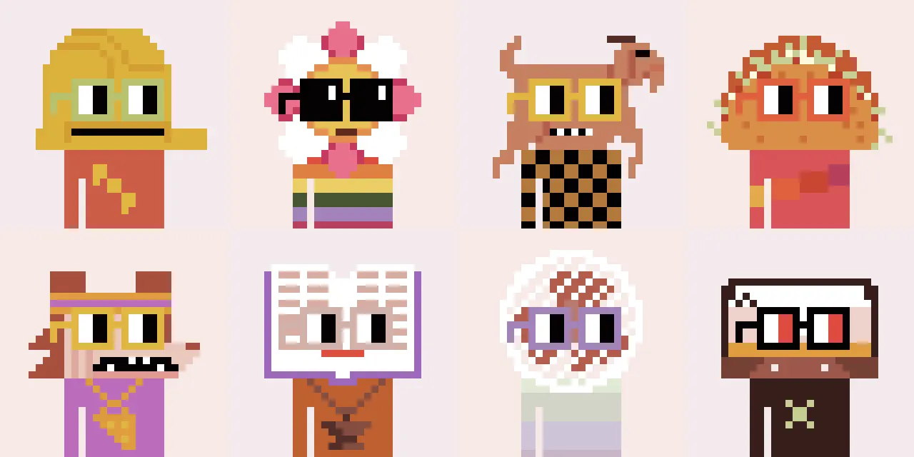 Nouns NFTs are auctioned one a time, and only once per day. Image: Nouns