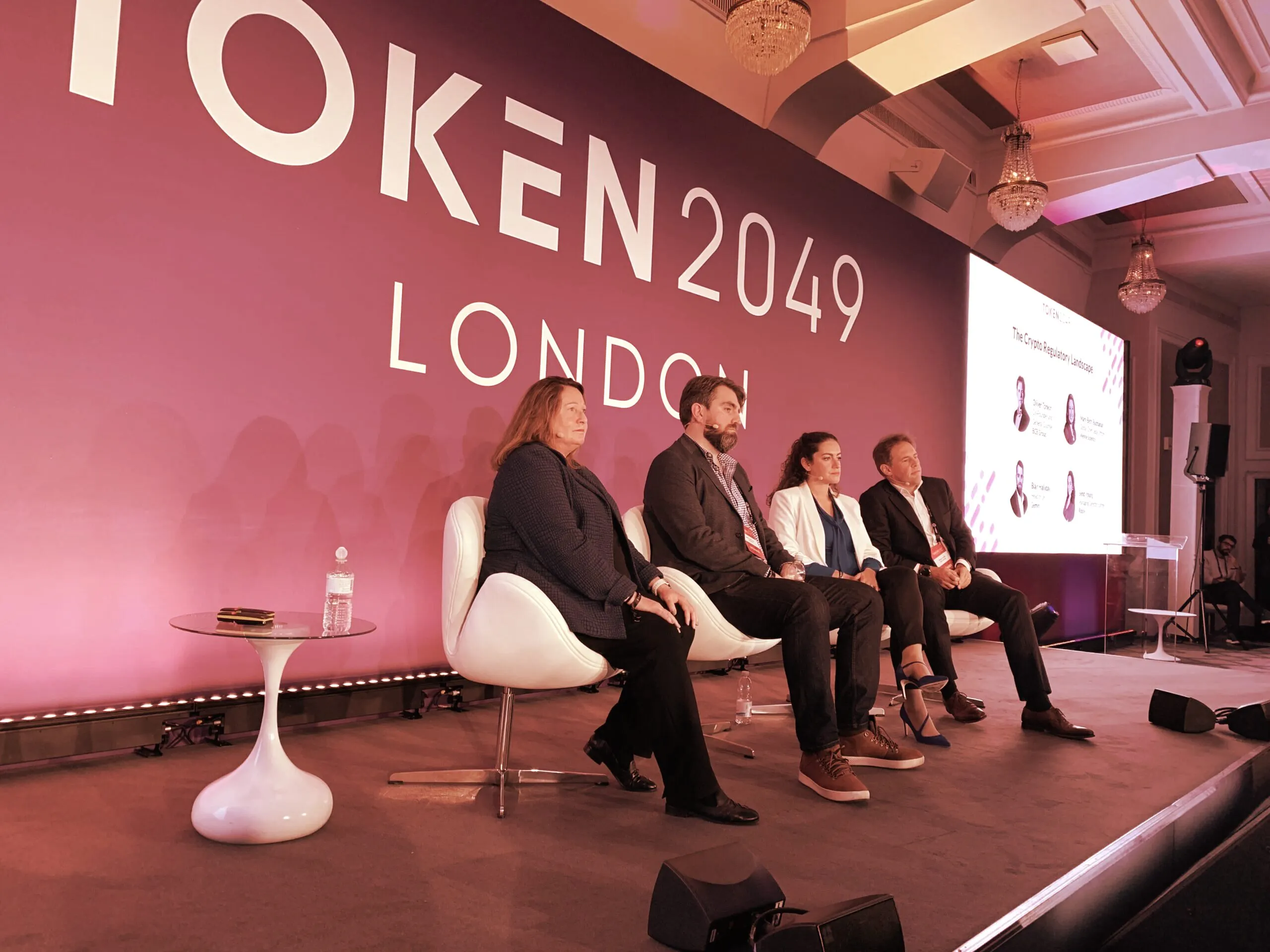 Token 2049 panel on crypto regulations around the world. Image: Token 2049