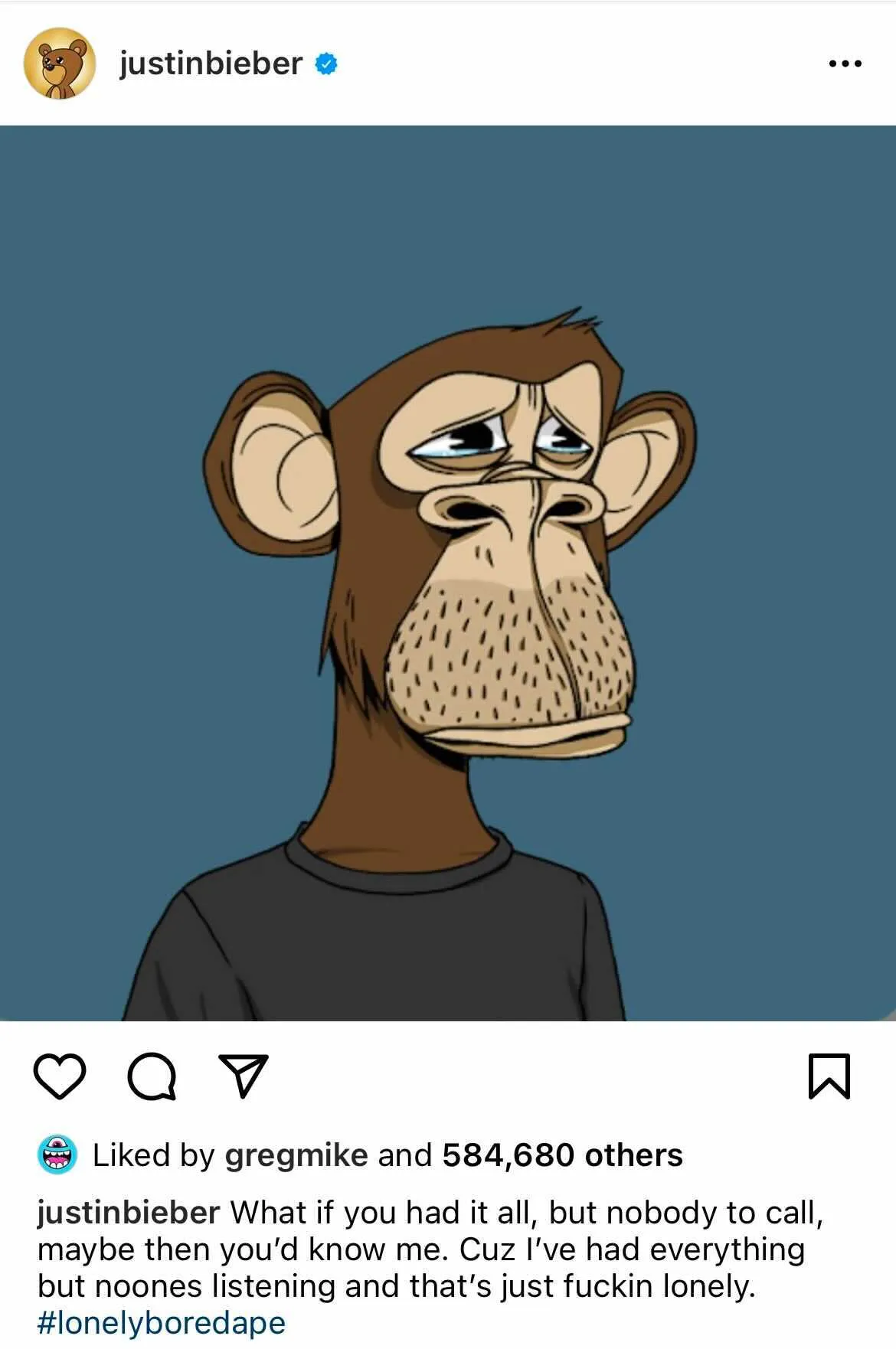 bieber ape