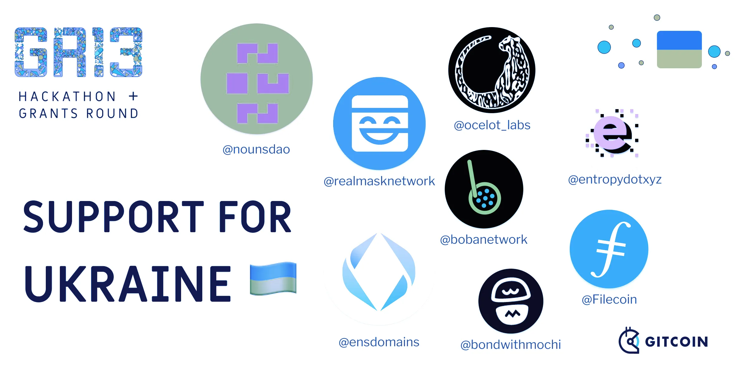 Gitcoin grants to benefit Ukraine. Image: Gitcoin