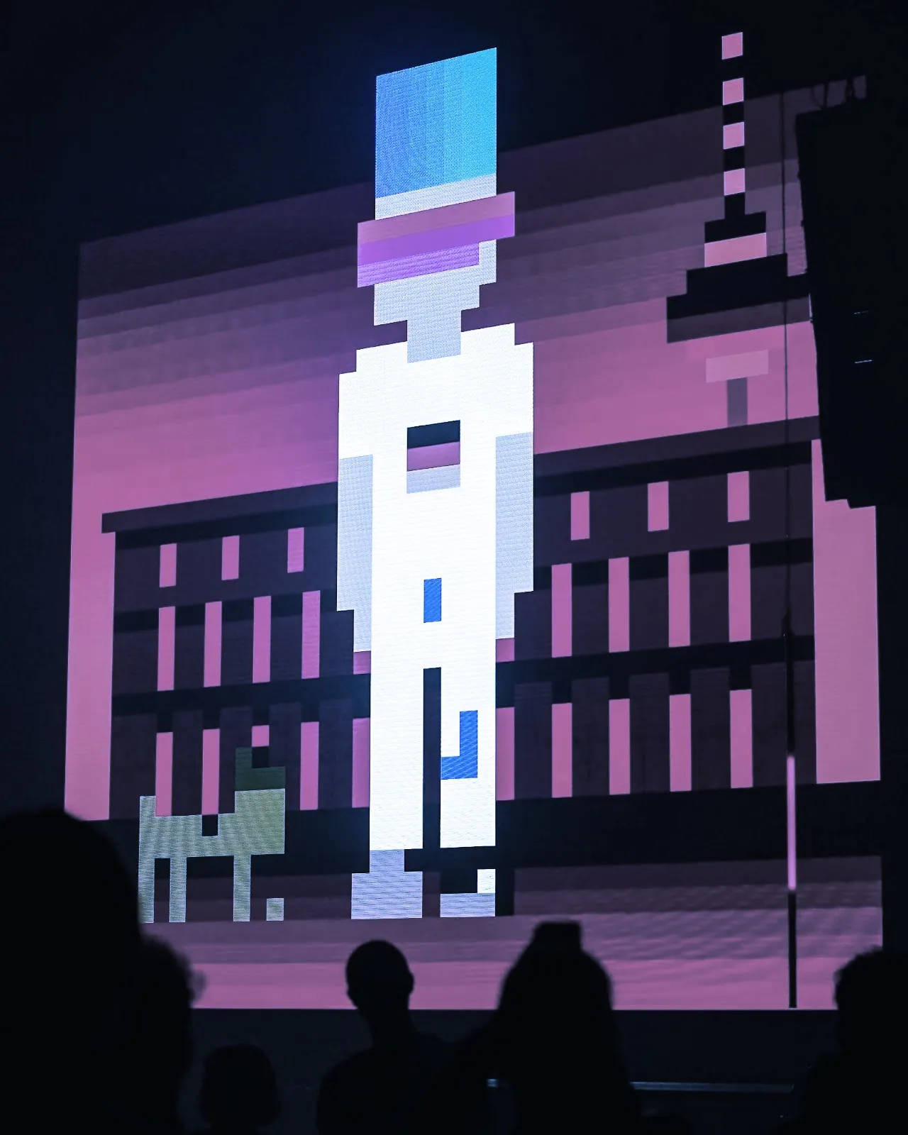 A CryptoBerliner on the big screen. Image Credits: Gabriel Nikias.