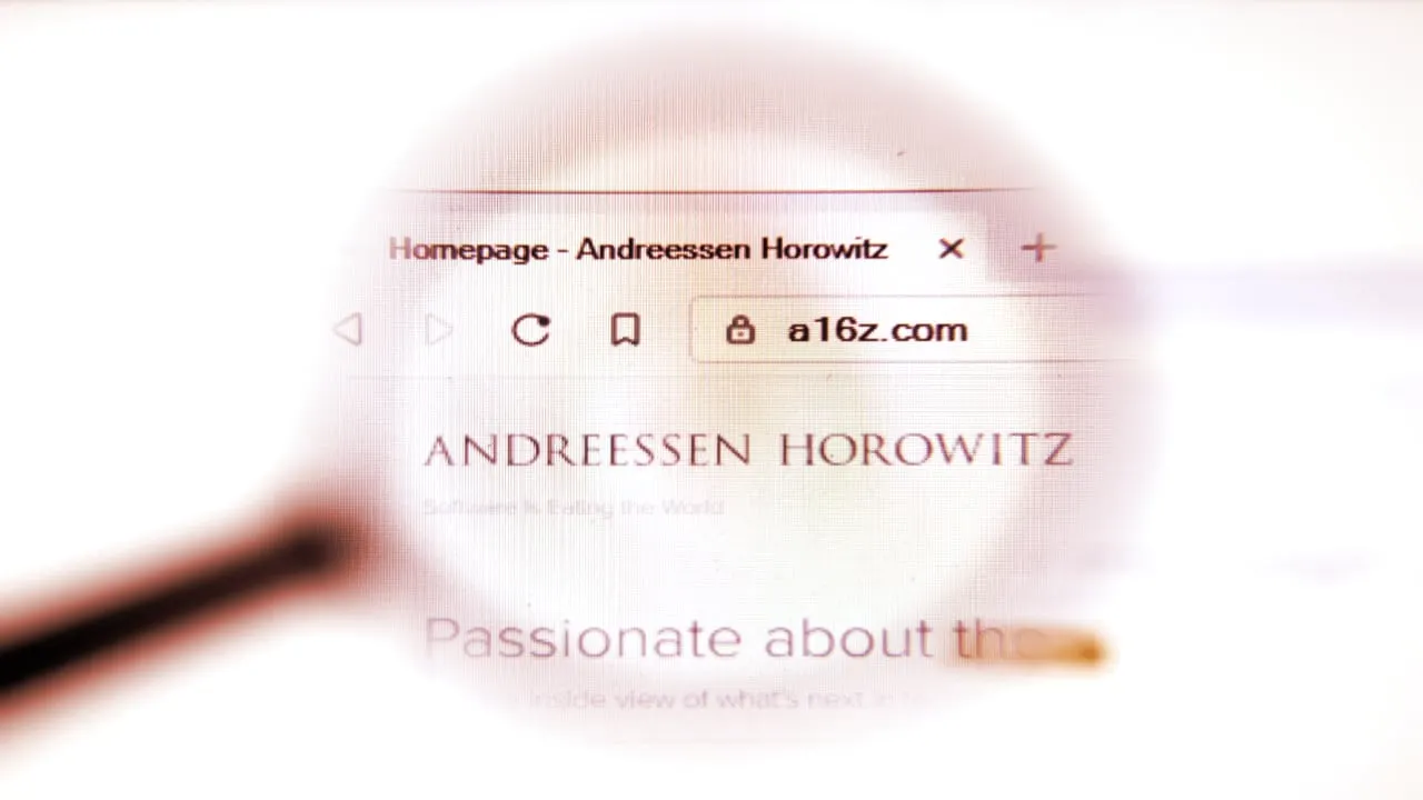 Andreessen Horowitz has been very actively investing in the crypto space. Image: Shutterstock.