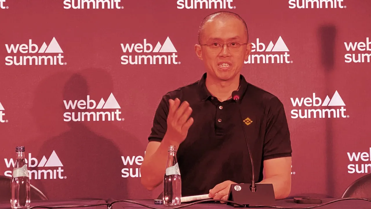 Changpeng Zhao is the CEO of crypto exchange Binance. Image: Stephen Graves/Web Summit.