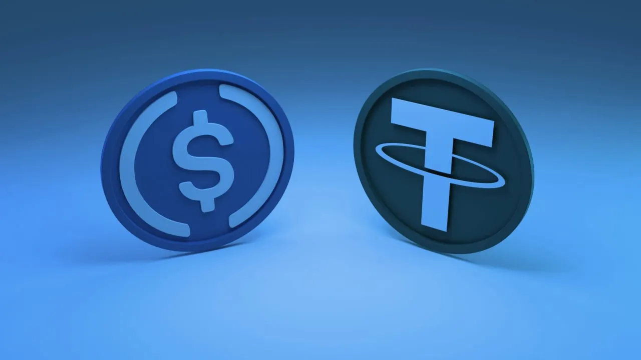 Circle's USDC and Tether's USDT are the largest stablecoins on the market. Image: Shutterstock.