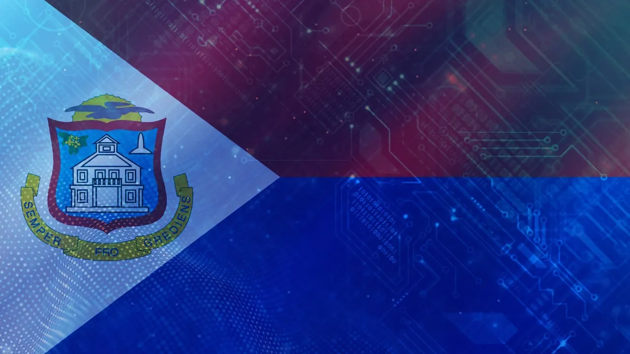 The flag of St. Maarten. Image: Tron