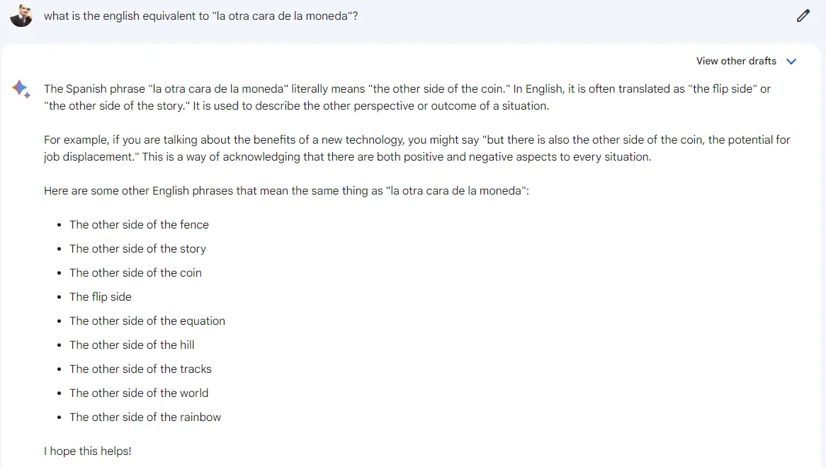 Respuesta proporcionada por Google Bard