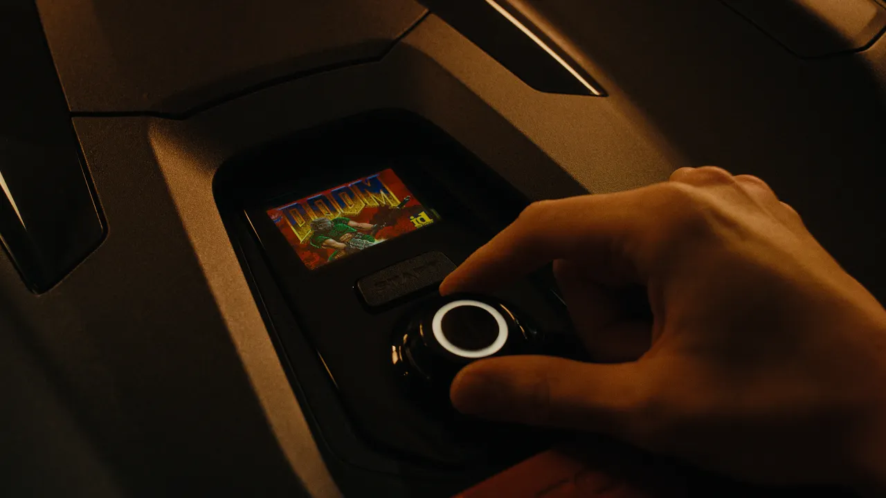 Husqvarna's lawn mowers can run Doom. Image: Husqvarna