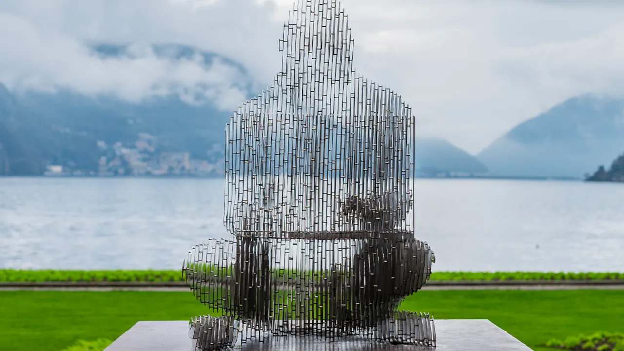 A new Satoshi Nakamoto statue in Lugano, Switzerland. Image: Lugano Plan B