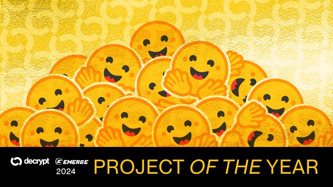 Emerge's Project of the Year for 2024 is open-source AI company Hugging Face. Image: Decrypt