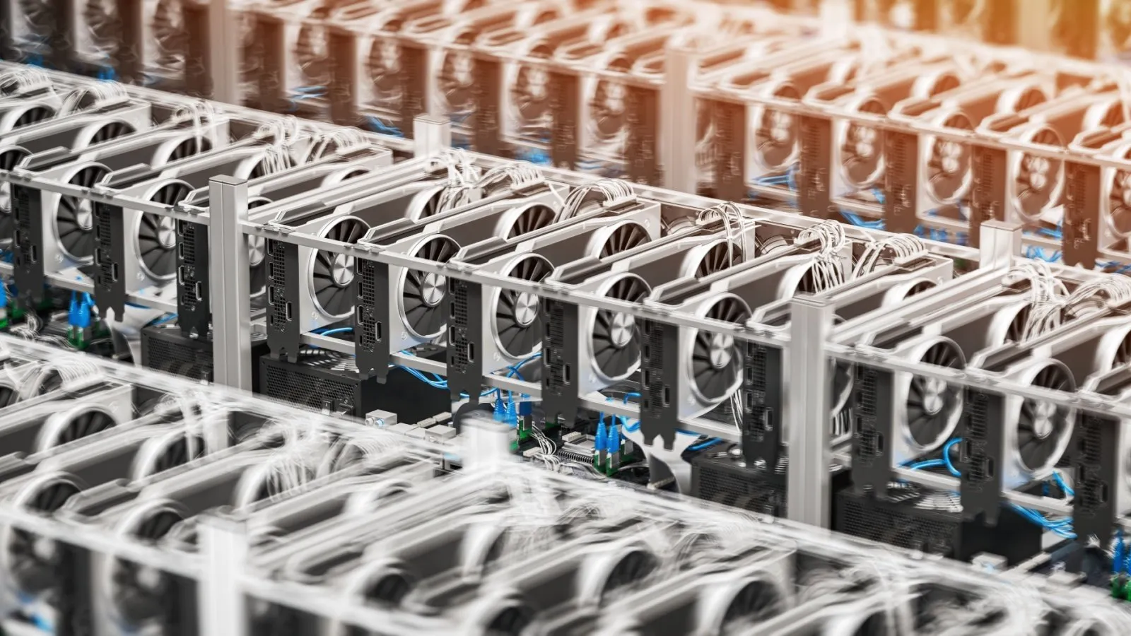 Bitcoin mining rigs Source: Shutterstock