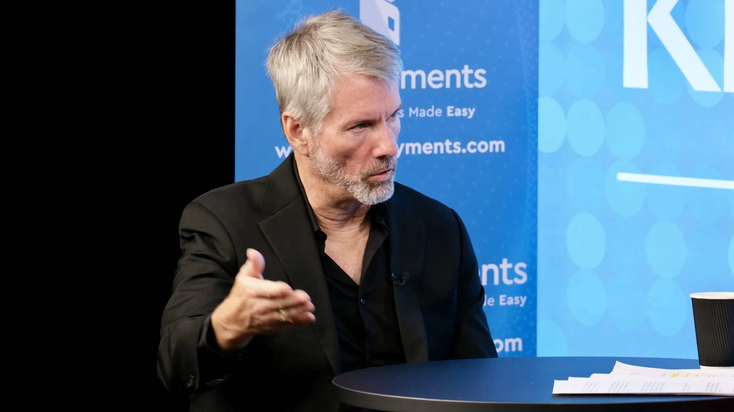 MicroStrategy co-founder and Executive Chairman Michael Saylor at Bitcoin 2023 in Miami. Source: André Beganski/Decrypt