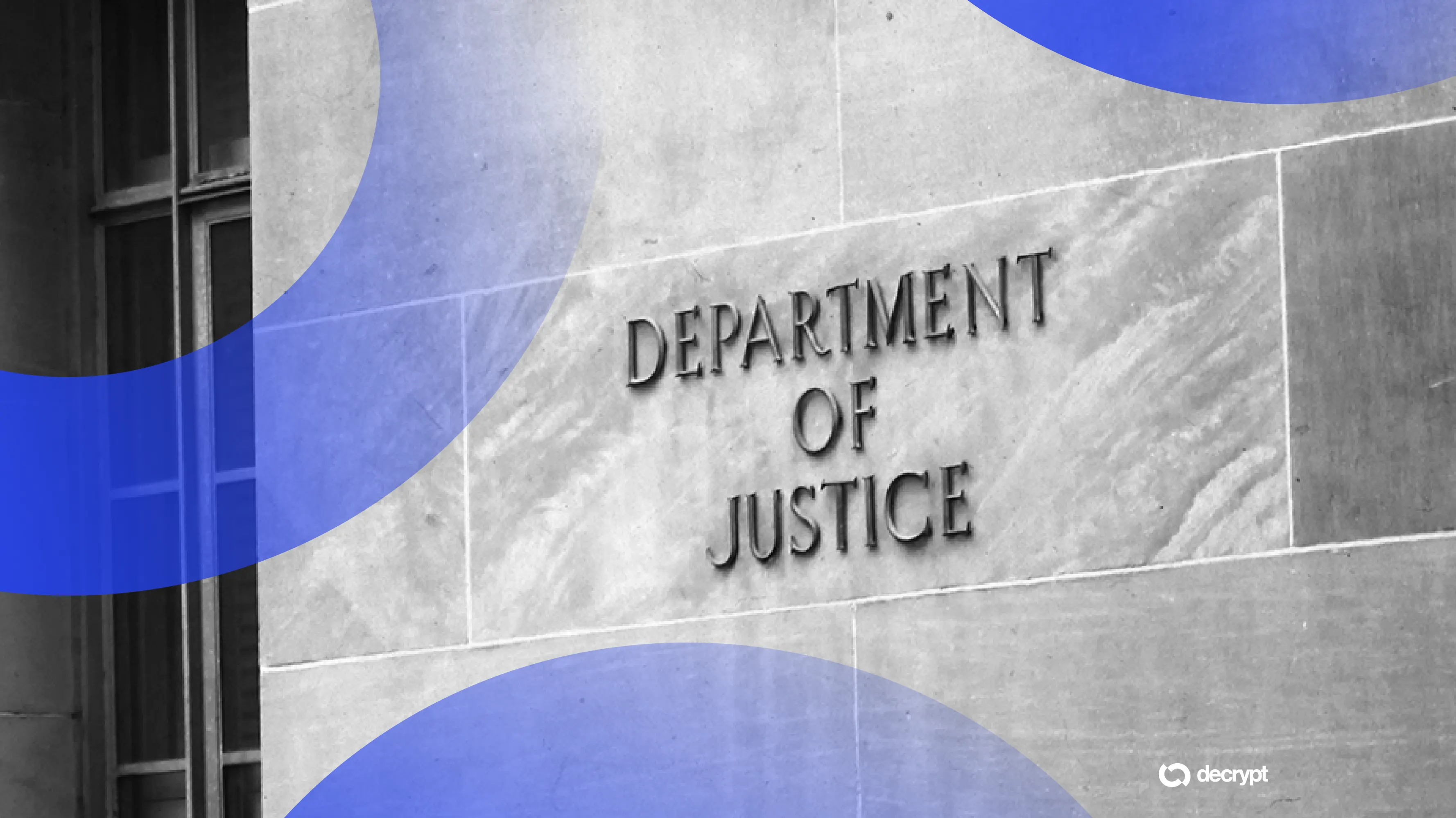 DOJ signage. Source: Decrypt/Shutterstock