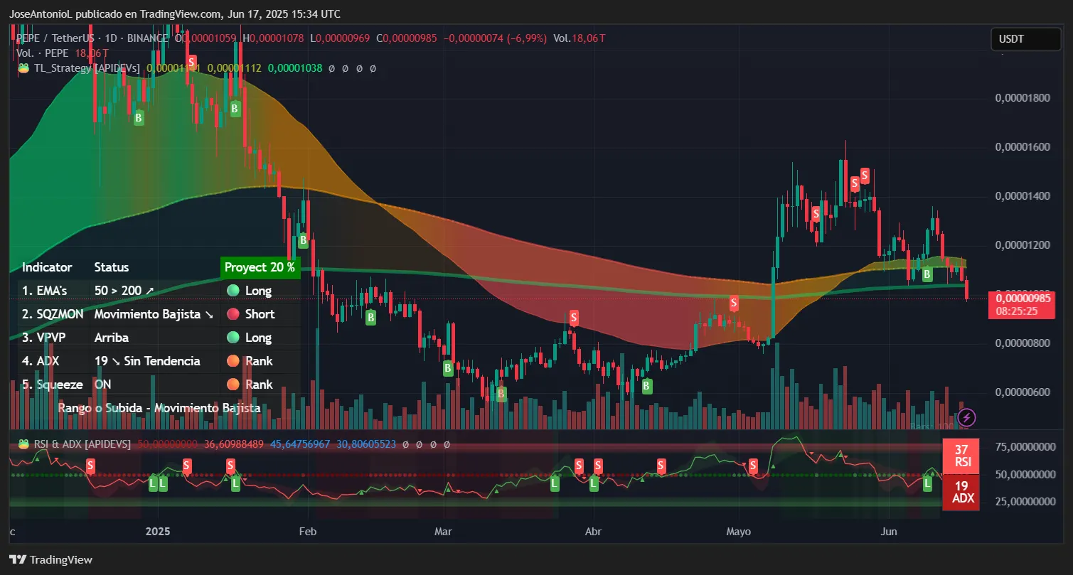 Ethereum token Pepe trading data. Image: TradingView
