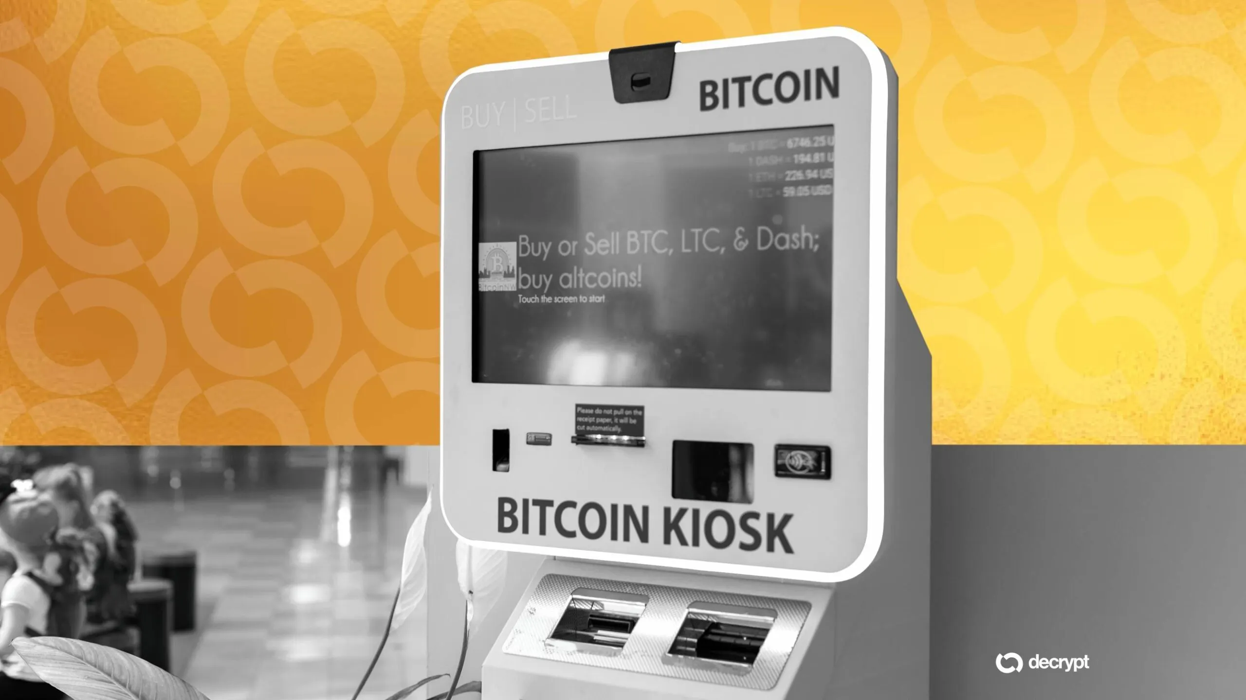 A Bitcoin ATM. Image: Shutterstock/Decrypt