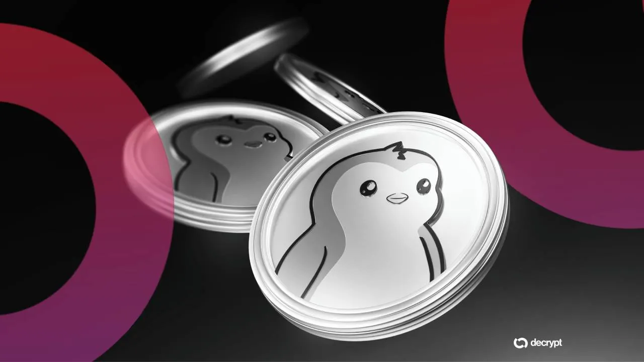 PENGU, the Pudgy Penguins token. Image: Shutterstock/Decrypt