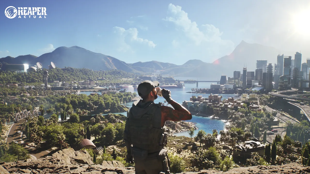 A glimpse of Reaper Actual's massive island. Image: Distinct Possibility