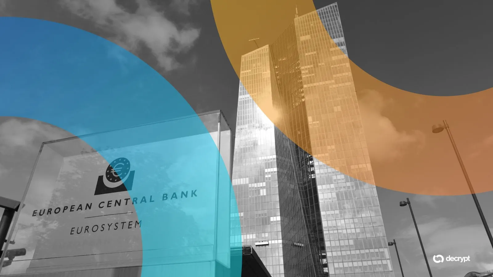 Sign at the entrance of the European Central Bank headquarters in Frankfurt, Germany. Image: Shutterstock/Decrypt