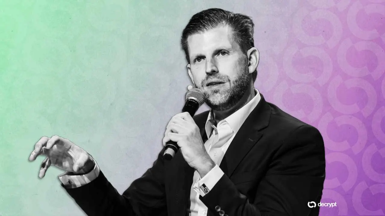 Eric Trump. Photo: Token2049/Decrypt
