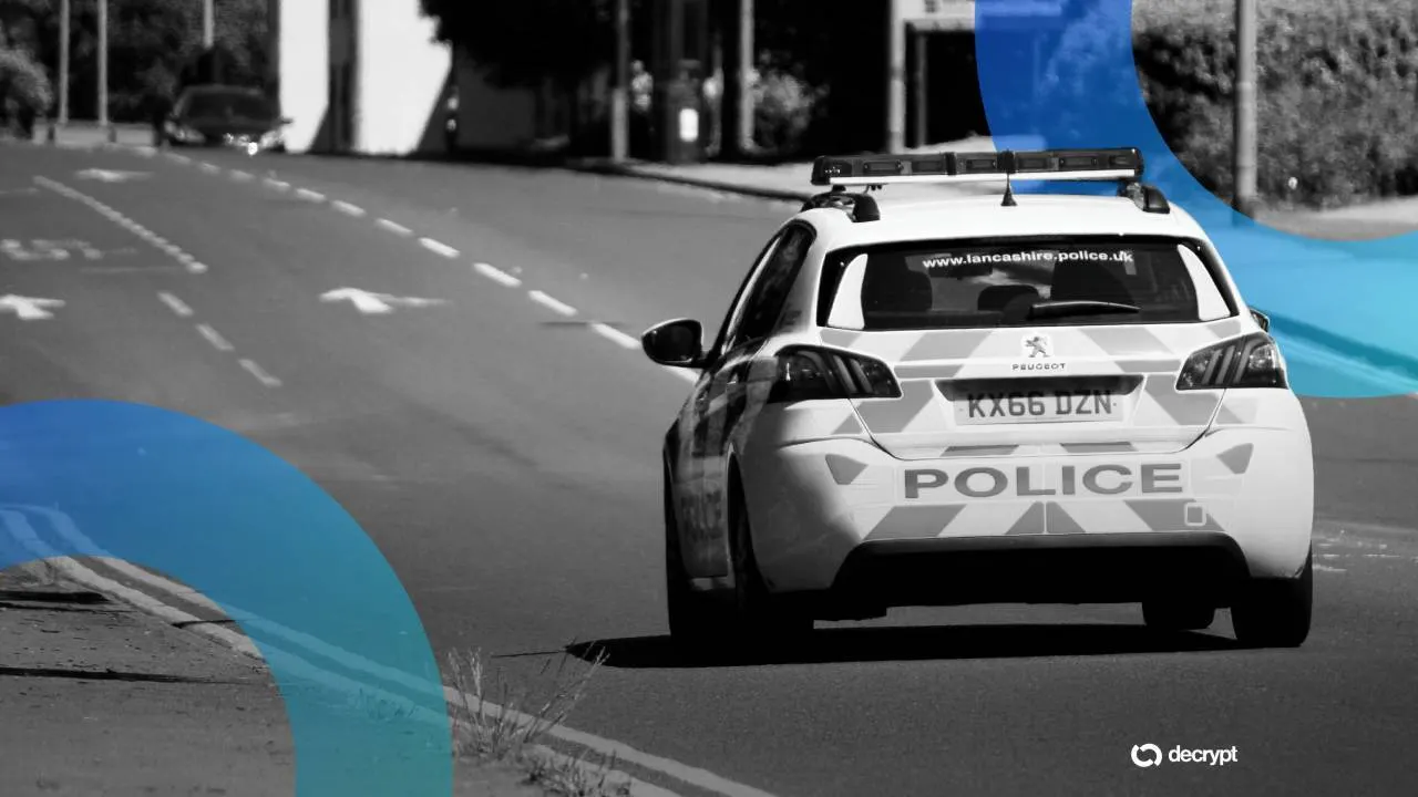 Lancashire Police. Image: Shutterstock/Decrypt