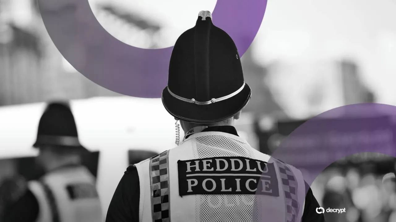 Police in Wales. Image: Shutterstock/Decrypt