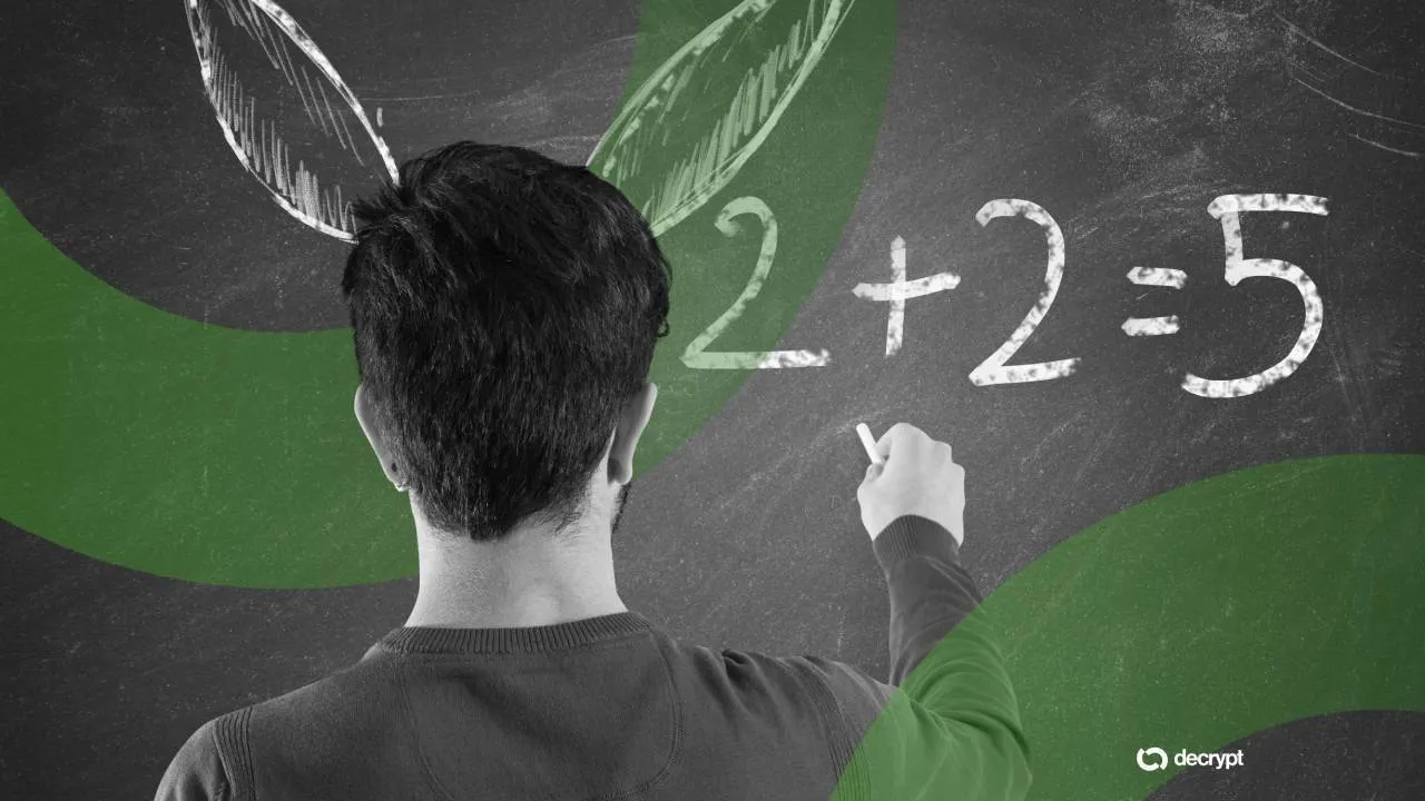 2+2=5? Image: Shutterstock/Decrypt.