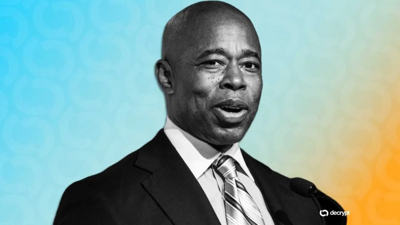 New York City's former 'Bitcoin Mayor' Eric Adams. Image: Shutterstock/Decrypt