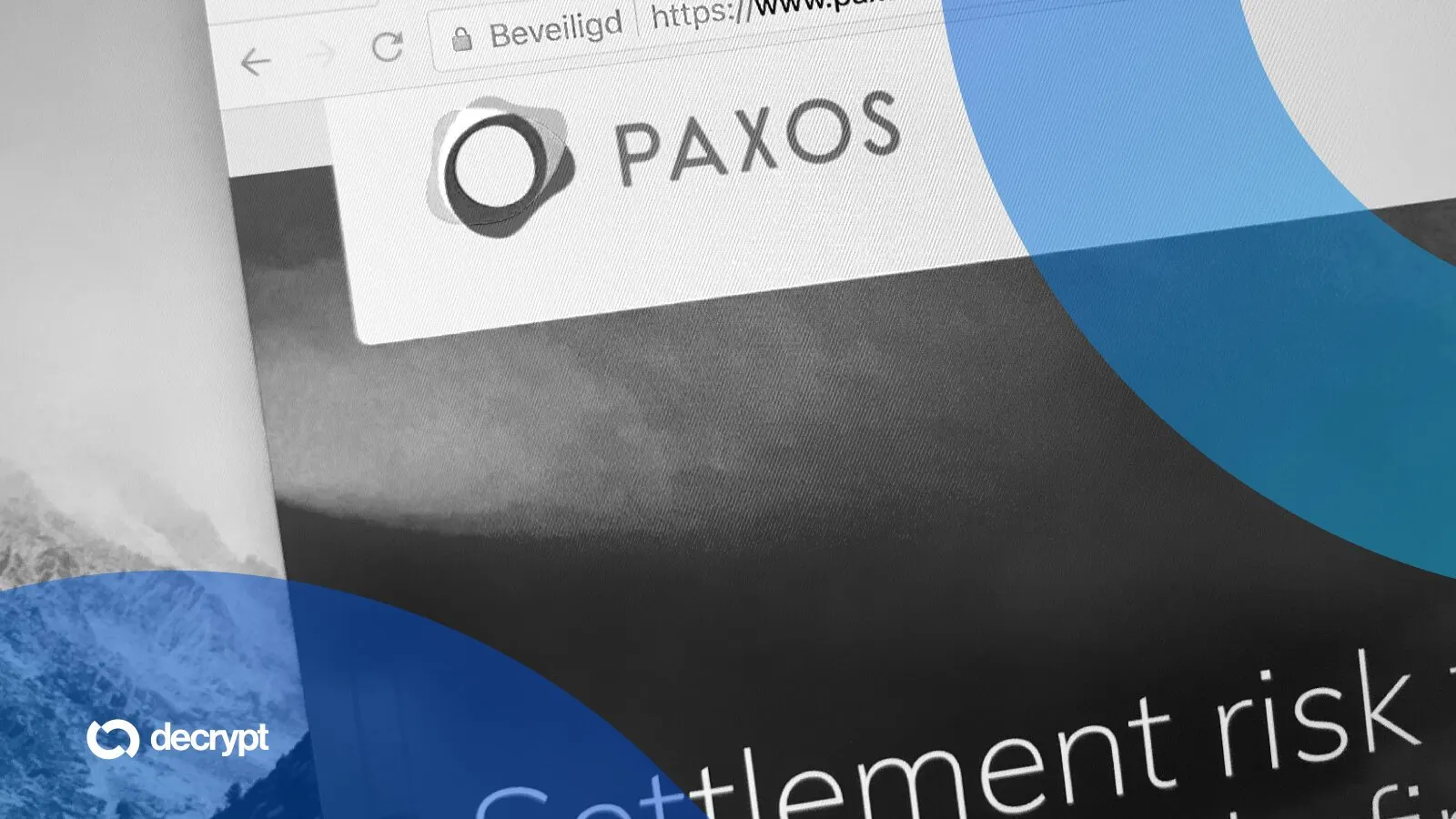 Paxos logo on a webpage. Image: Shutterstock/Decrypt