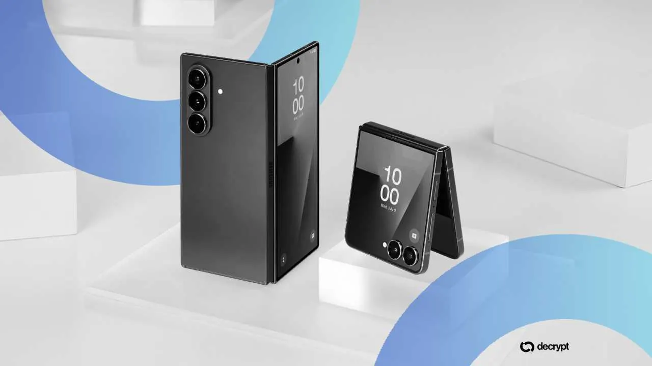 Samsung's Galaxy phones now have easy access to Coinbase in the U.S. Image: Decrypt/Samsung