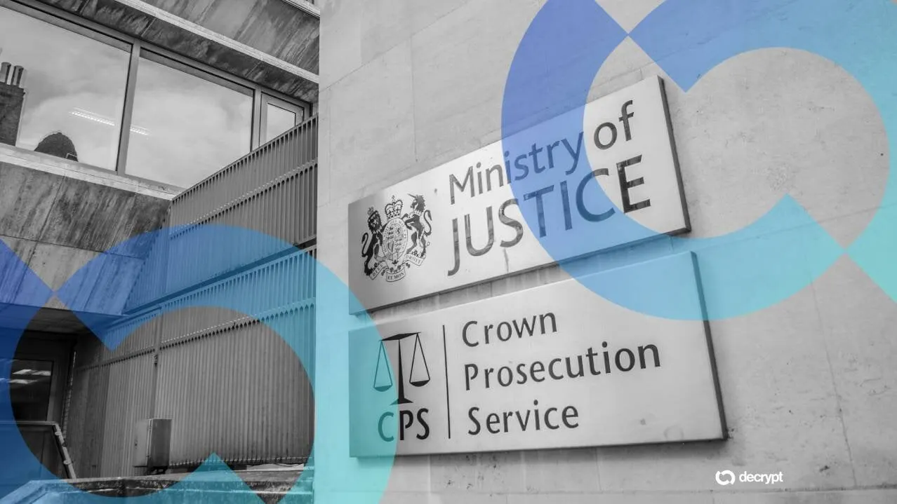 UK Ministry of Justice and Crown Prosecution Service. Image: Shutterstock/Decrypt