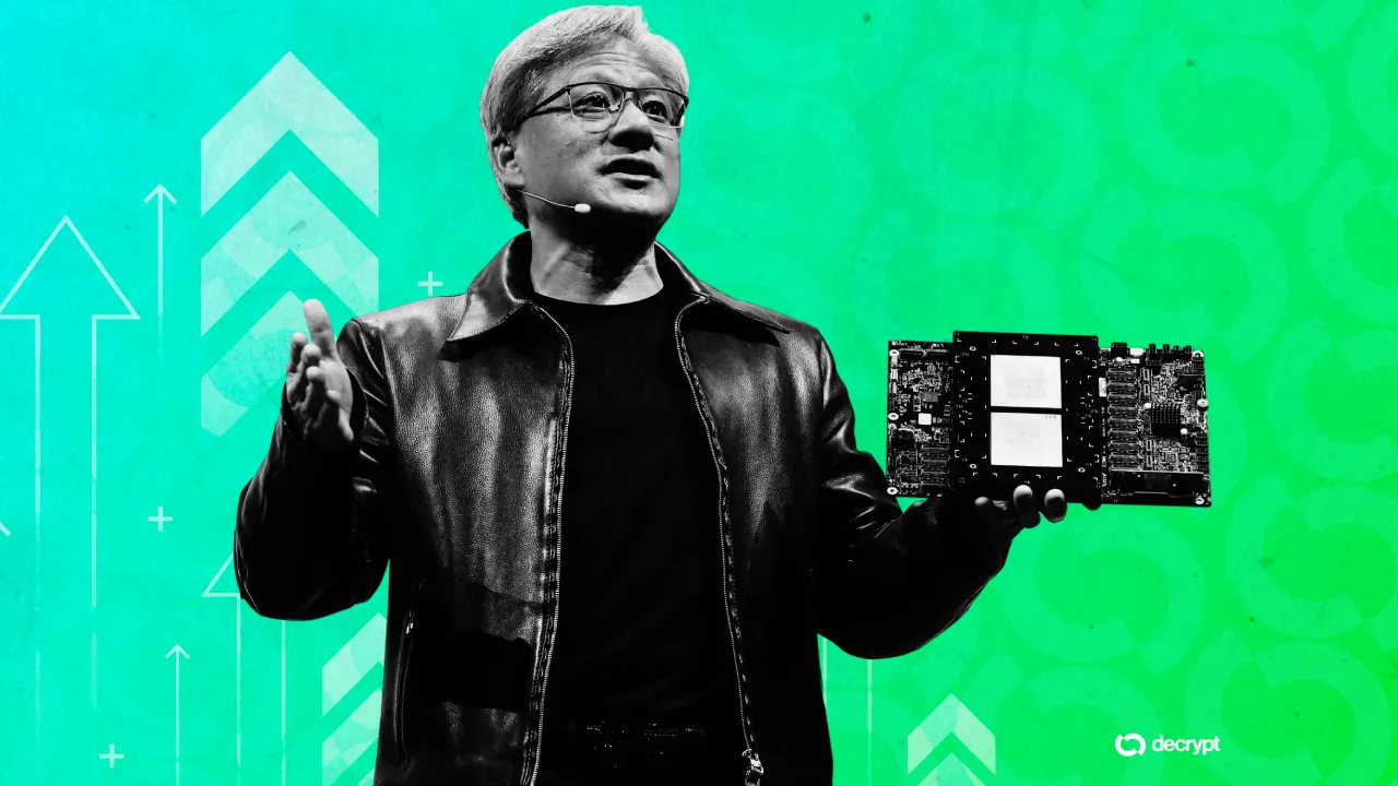Nvidia CEO Jensen Huang. Image: Decrypt/Shutterstock