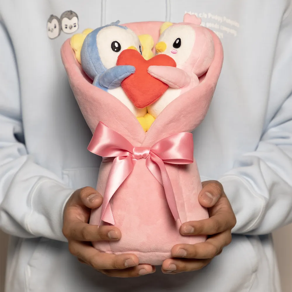 The Pudgy Penguins Valentine's Plush Bouquet