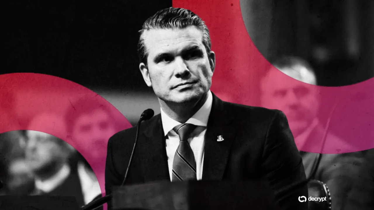 U.S. Defense Secretary Pete Hegseth. Image: Decrypt/Shutterstock