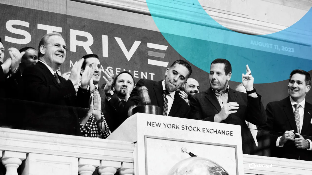 Strive Asset Management at the New York Stock Exchange. Image: Decrypt/NYSE Group